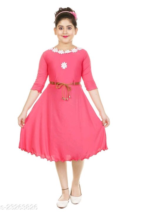 Flawsome Comfy Girls Frocks & Dresses uploaded by Dress collection on 8/12/2021