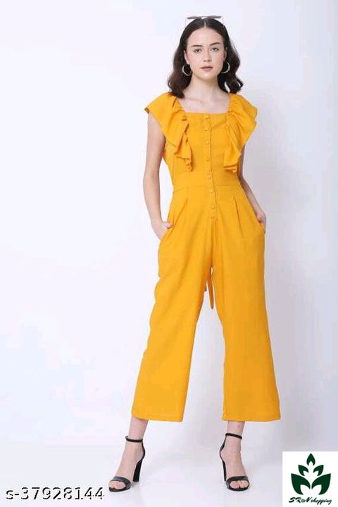 INSPIRE LIGHT GREEN SOLID JUMPSUIT uploaded by 🌺ATTRACTIVE COLLECTIONS 🌺 on 8/12/2021