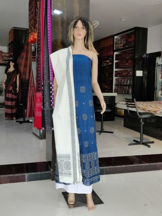 Bomkai  design sambalpuri Cotton suit peice uploaded by business on 8/12/2021