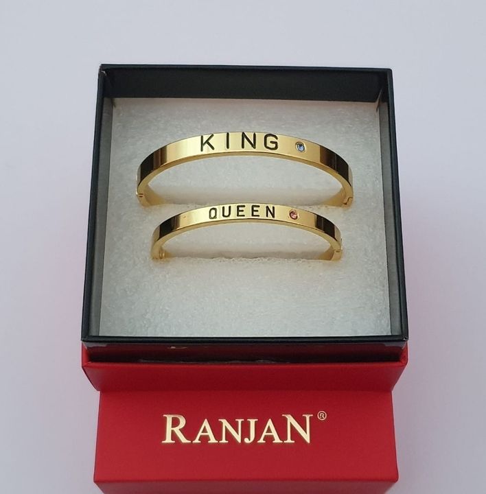 King & Queen hands braslet (Kada) uploaded by AANANDAM on 8/12/2021