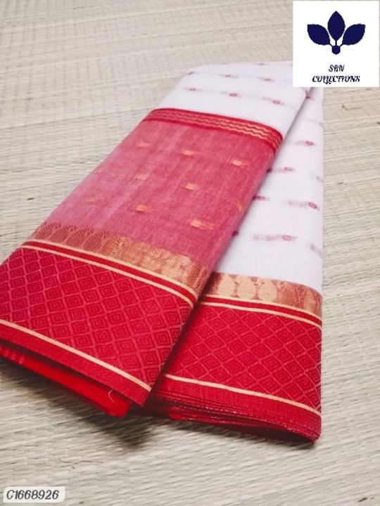 Catalog Name:* Elegant Handwoven Tant Cotton Handloom Saree uploaded by 🌺ATTRACTIVE COLLECTIONS 🌺 on 8/12/2021