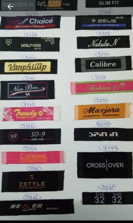 Computerised woven labels uploaded by business on 8/13/2021