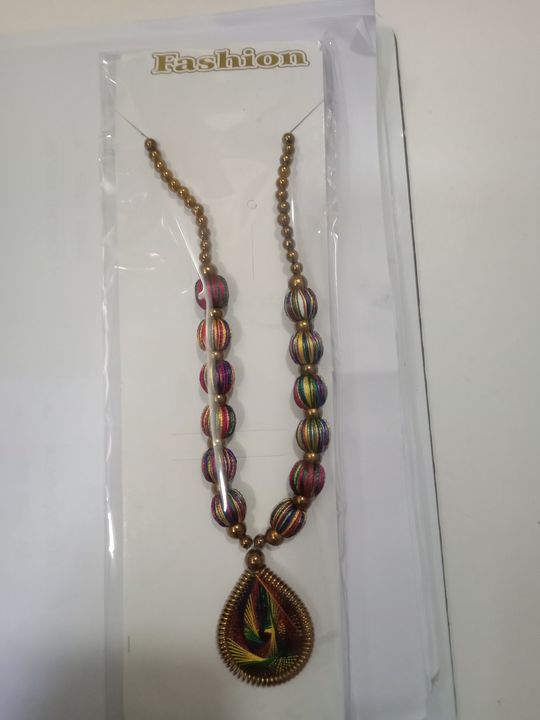 silk threads necklace uploaded by business on 8/13/2021
