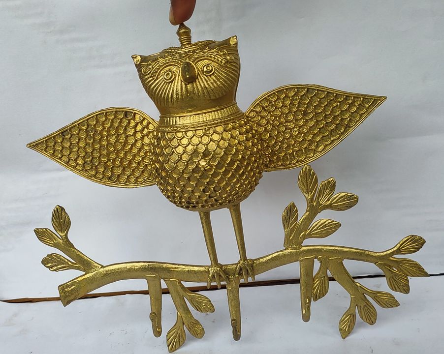 Dokra Handicraft owl hanger uploaded by Subham Mondal on 8/13/2021