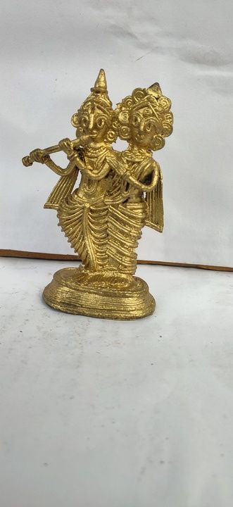 Dokra Handicraft Radha Krishna uploaded by Subham Mondal on 8/13/2021