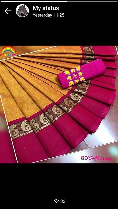 Chettinad cotton saree uploaded by business on 8/30/2020