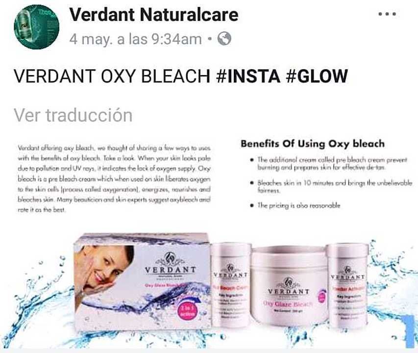 Verdant oxy bleach with post bleach uploaded by Verdant Natural Pvt LTD on 5/30/2020