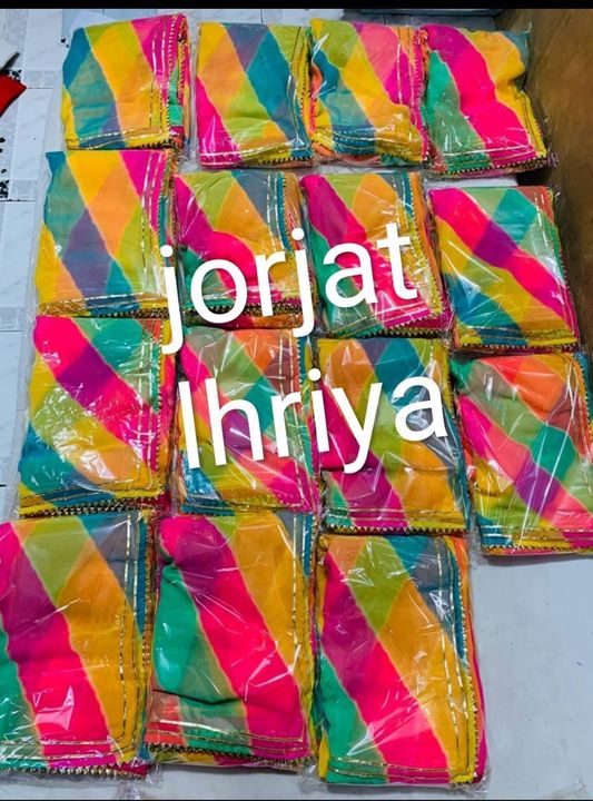 Jorjat lahariya saree uploaded by Yasvi fashion on 8/14/2021