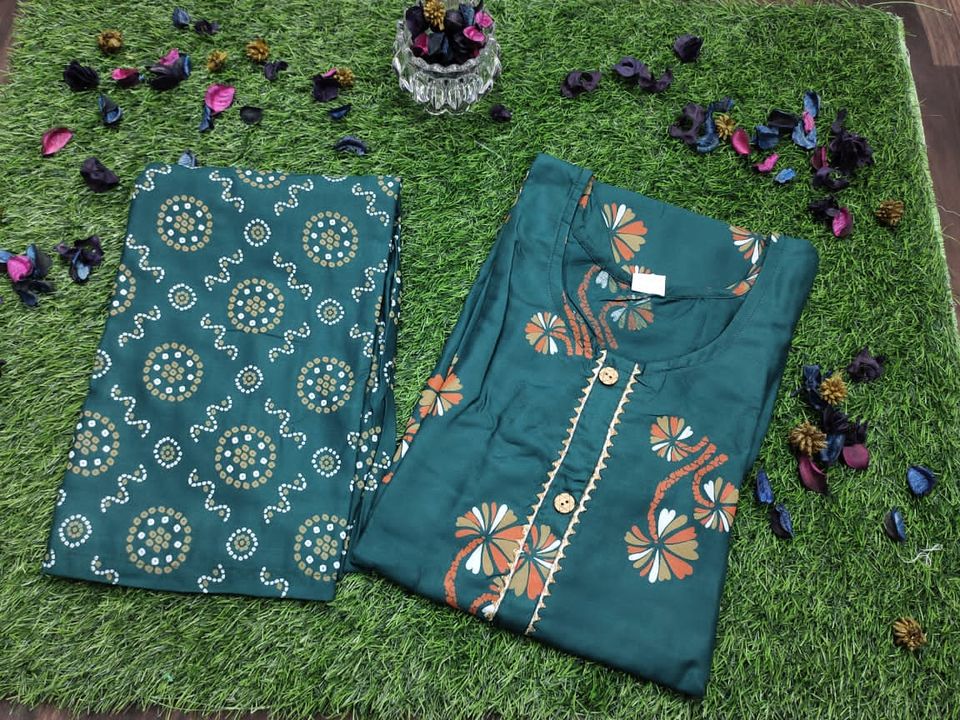 Post image 232
⭐ Beautiful collection for Women's and Girls 🥳🥳🥳🥳🥳🥳🥳🥳    👉 Reyon febric kurti with Plazzo👉Size- L to XXL👉 *Price-359+ Free shipping* 👉Size original no claim   👉 Kurti Leanth 40+ &amp; Plazzo Leanth 39+ Wash Care--Hand wash and easy wash onlySame day dispatch.   🙏🙏🙏

3xl also available *Price in xxxl 379*
No codKa