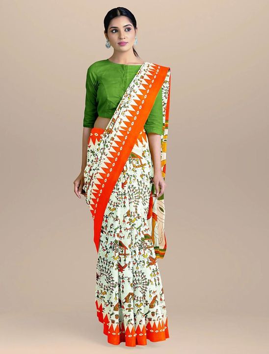 mulmul sarees with blouse piece. uploaded by business on 8/14/2021