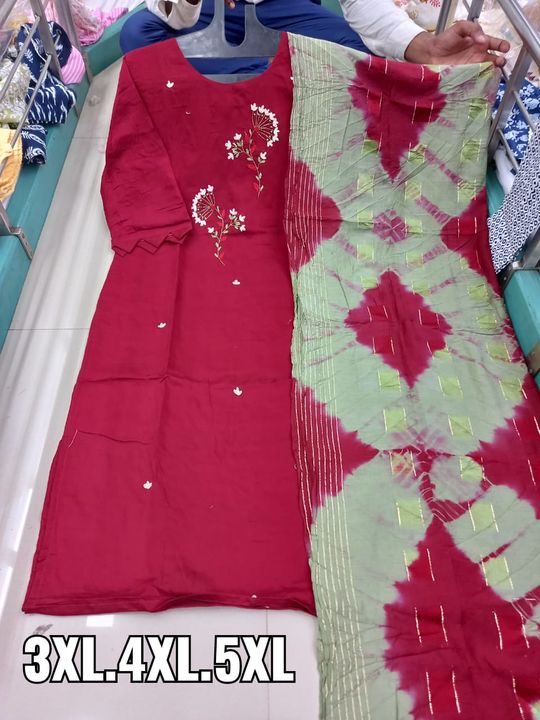 Work Kurti with Dupatta uploaded by Shivalik fashion garments on 8/14/2021
