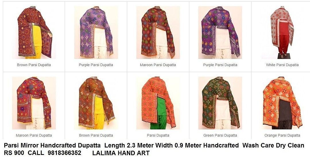 Parsi mirror dupatta uploaded by Lalima Hand Art on 8/30/2020
