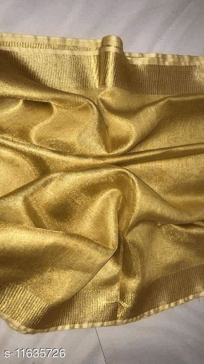 Tissu linen saree uploaded by Bhagalpuri silk fabric on 8/14/2021