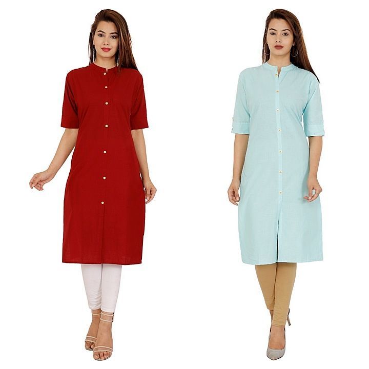 Trending Cotton Kurti combo of 2 peices uploaded by business on 8/30/2020