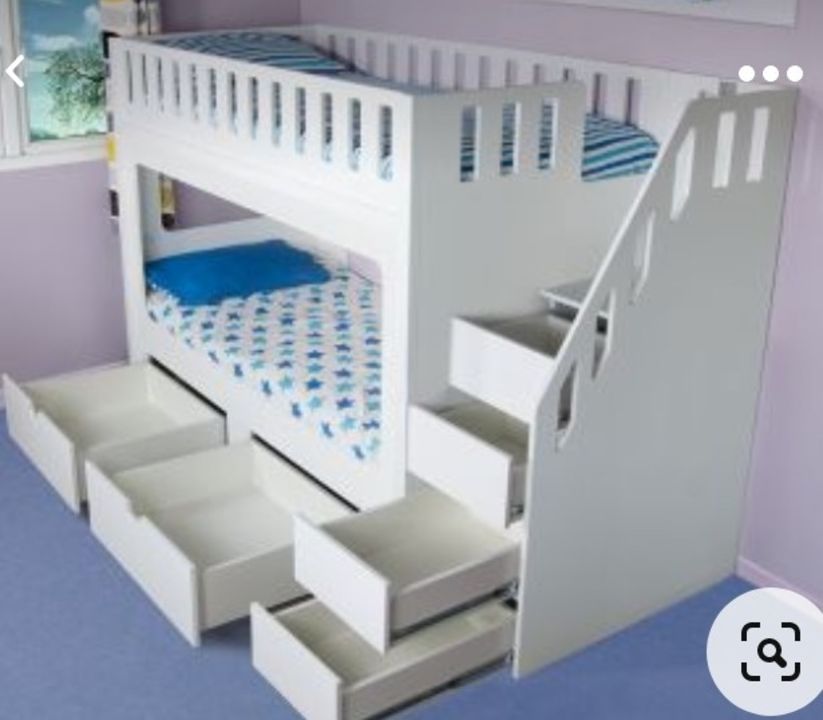 Metal steel bunk bed and storage uploaded by Vinod Steel and wooden furniture  on 8/15/2021