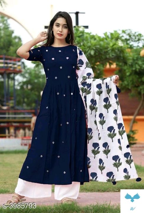 women kurta set uploaded by Karni fashion hub on 8/15/2021