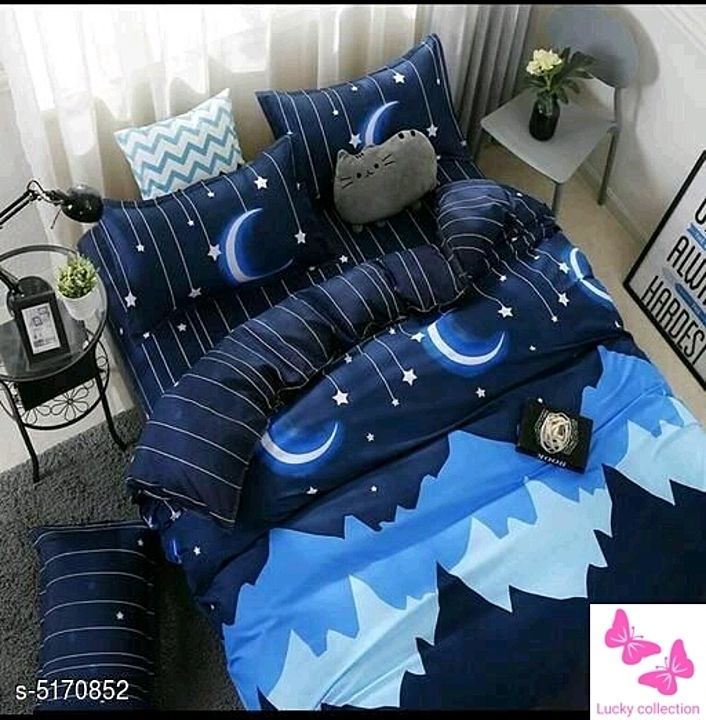 Post image Hey everyone check out my new product development.....
Free Mask Stylish Cotton 90 X 100 Double Bedsheets Vol 2
Fabric: Cotton
No. Of Pillow Covers: 2
Thread Count: 160
Multipack: Pack Of 1
Sizes: 
Queen (Length Size: 100 in, Width Size: 90 in, Pillow Length Size: 27 in, Pillow Width Size: 17 in)
If you are interested you can contact us on this no. 6263364235 and for more new updates you can Join our group from this link - https://chat.whatsapp.com/Gu9iTG7c1yjAfUjhAgjTd2