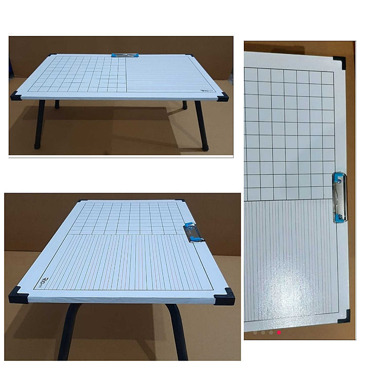 Study Table
Size 19 x 21 inch
Steel lags
Four line
Square type  uploaded by Gayatri stationery mart  on 8/31/2020