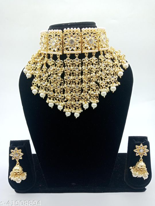 Bridal style kundan Neckalce set uploaded by Aashish Imitation on 8/15/2021