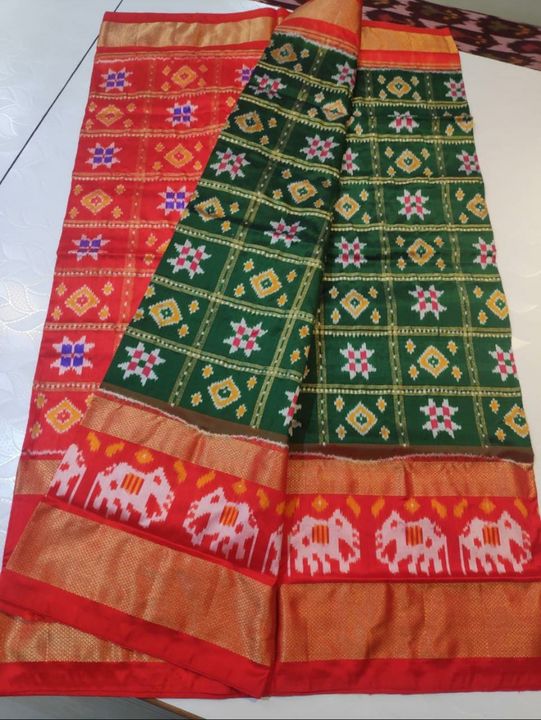 Ikkat silk saree uploaded by business on 8/15/2021