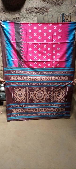 Tusser malbery ( pata) body Bandha Saree with blouse uploaded by business on 8/15/2021