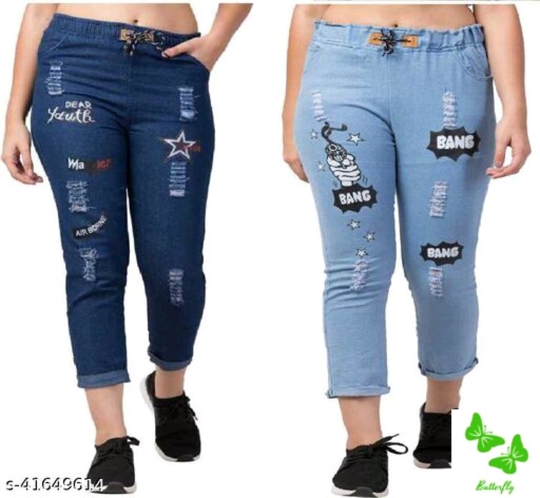 Post image Whatsapp -&gt; https://ltl.sh/7CM-0wFH (+917327916467)Catalog Name:*Pretty Partywear Women Jeans*Fabric: DenimSurface Styling: PrintedMultipack: 2Sizes:28, 30, 32Easy Returns Available In Case Of Any Issue*Proof of Safe Delivery! Click to know on Safety Standards of Delivery Partners- https://ltl.sh/y_nZrAV3