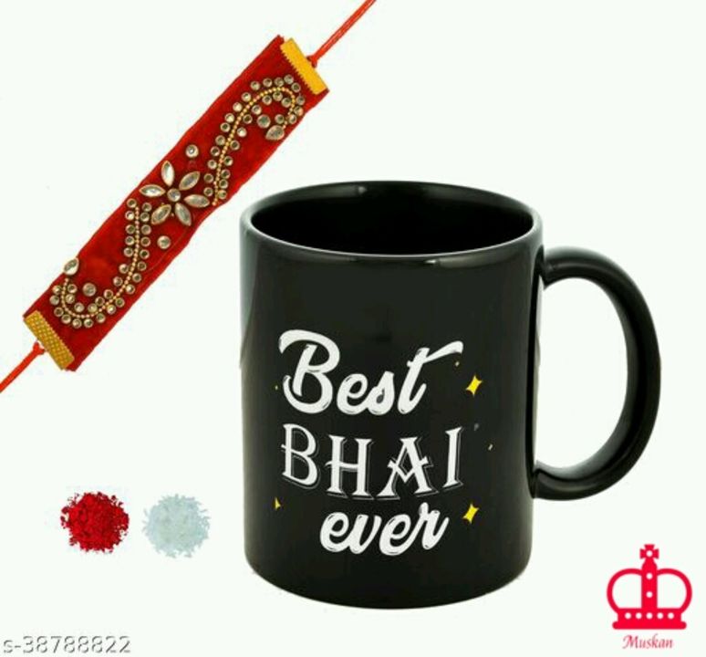 Beautiful rakhi with mug combo offer uploaded by Muskan on 8/16/2021