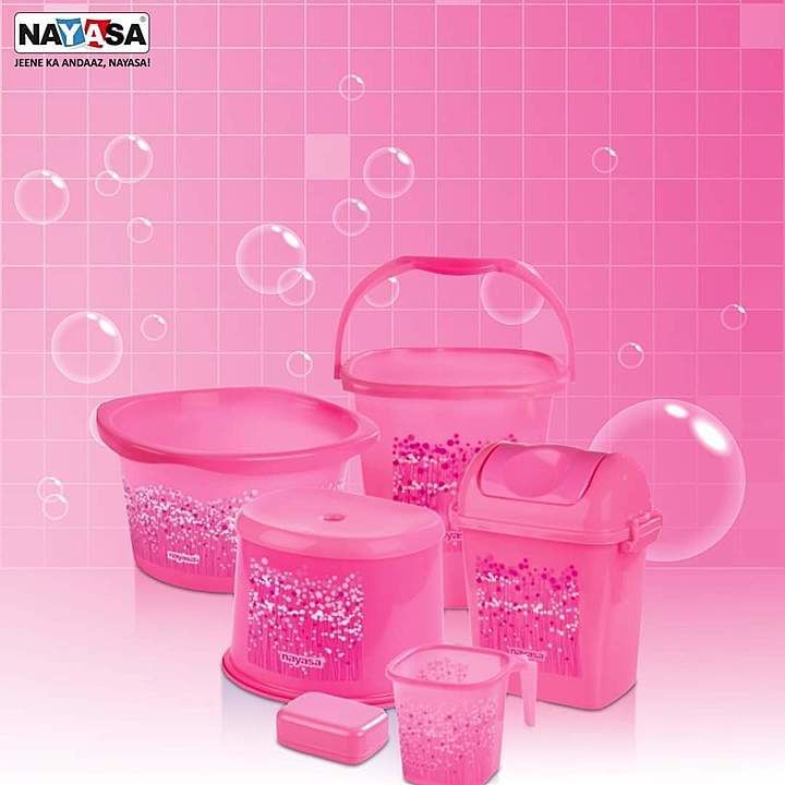 Bathroom set Funk pink uploaded by Krishna Sales on 5/30/2020