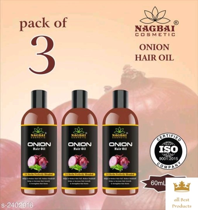 Hair Nagbai Onion Herbal Hair Oil uploaded by business on 8/16/2021