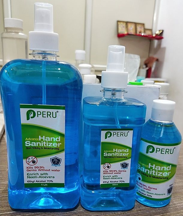 Peru Hand sanitizer liquid uploaded by Gauree & Groups on 8/31/2020