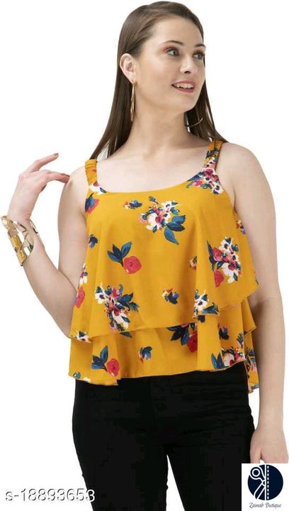 AVMP women printed strip top uploaded by business on 8/16/2021