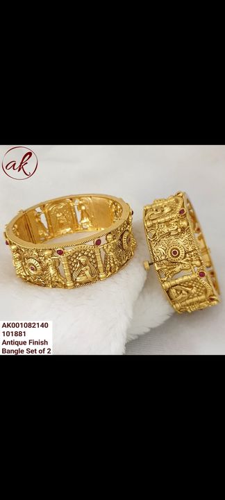 Antique finish Bangles uploaded by business on 8/16/2021