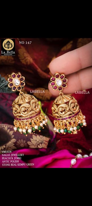Kemp jhumkas uploaded by SD Boutique on 8/16/2021