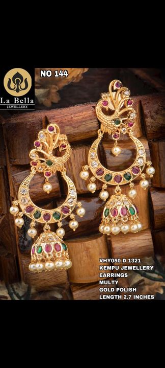 Kemp jhumkas uploaded by SD Boutique on 8/16/2021