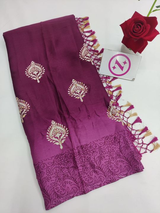 Post image *🌼PRESENTING FANCY SAREES*🌼

*FABRIC DETAILS*
MOUSE CRAPE FABRIC ALLOVER FANCY DESIGN SELF BLOUSE

*SELF BLOUSE*🦚🦚🦚🦚🦚🦚
670+$