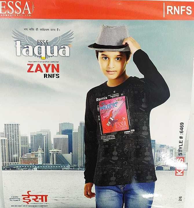 Product image with price: Rs. 167, ID: brand-essa-zayn-boys-round-neck-light-t-shirt-style-sizes-18-20-22-box-packing-5-colours-100-ct-1206589b