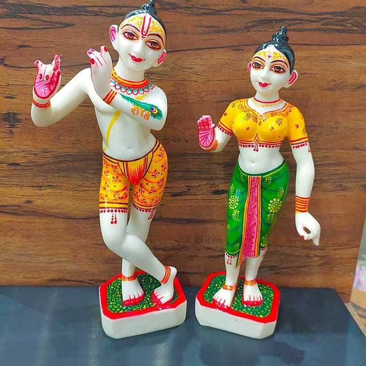 *Marbel Radha krishn pair*
*Fully Painted*
*Superb Finishing*
Size 11 inch
Vendor MH uploaded by business on 8/31/2020