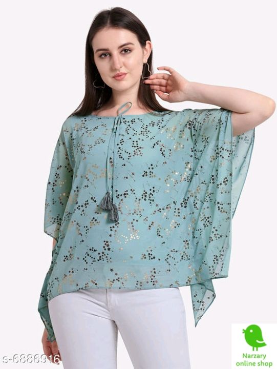 Women's Rayon Printed Puff Sleeves Top uploaded by business on 8/17/2021