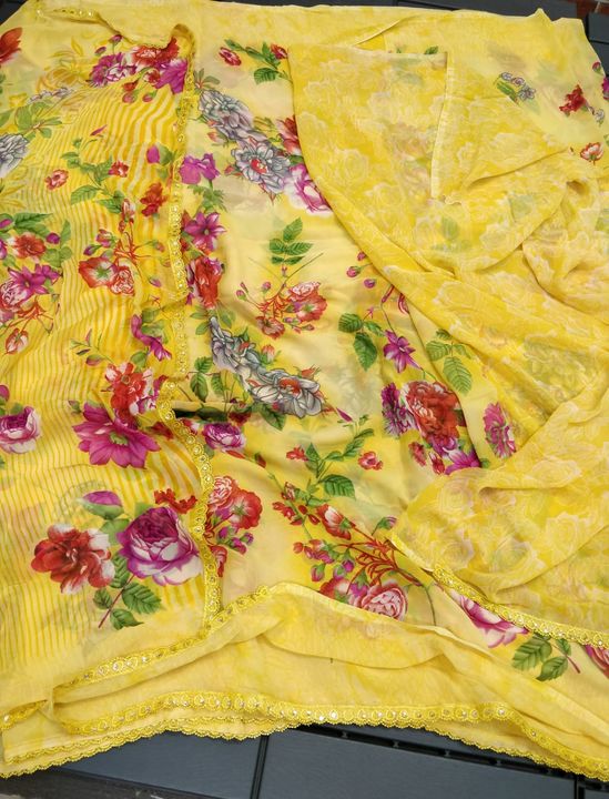 Georgette sarees  uploaded by business on 8/17/2021