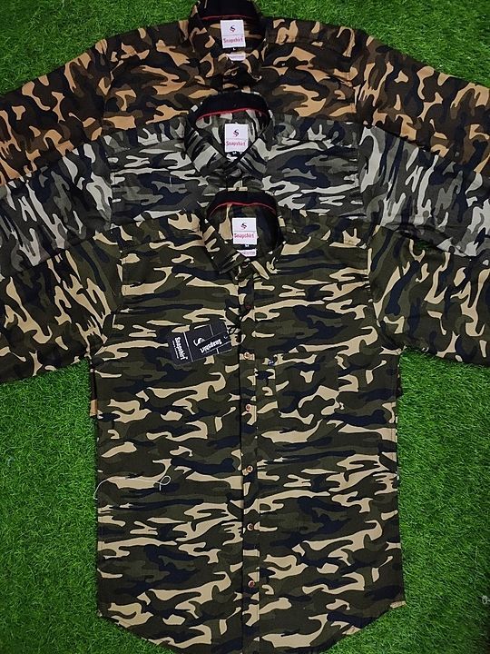 Latest army print shirts by snapshirt uploaded by business on 8/31/2020