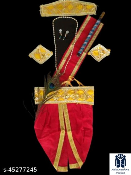 Costume of god krishna uploaded by Anita matching creation on 8/17/2021