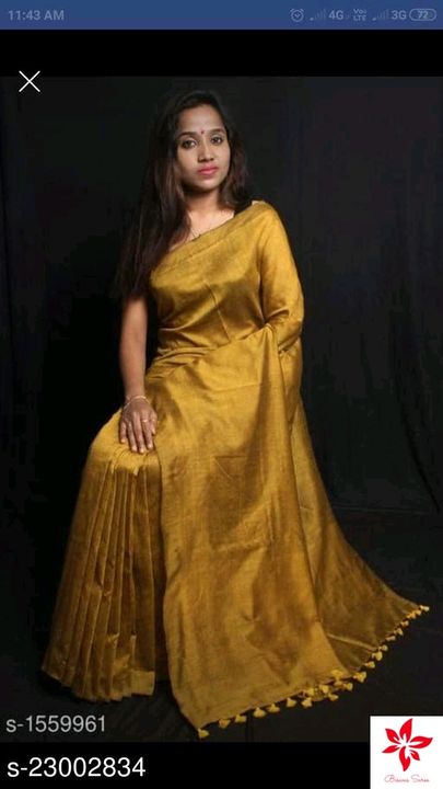 Fancy saree cotton silk uploaded by Maa manosa saree ghar on 8/17/2021