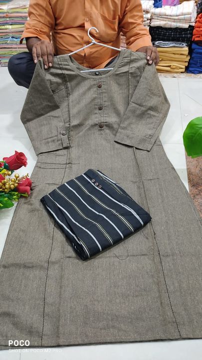 Khadi kurti trouser and pant uploaded by business on 8/17/2021