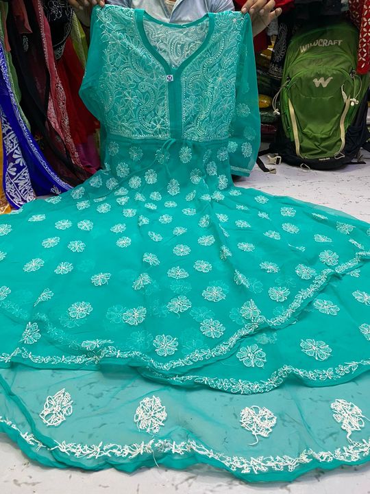 Chikankari dress uploaded by business on 8/17/2021