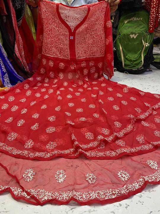 Chikankari dress uploaded by Oblik on 8/17/2021