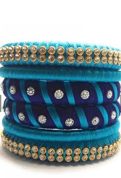 Post image Silk thread bangles prepared by me.If anyone are interested please direct message me.Note:.   If you want any other model also you can contact me.