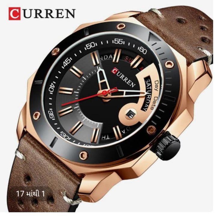 ORIGINAL
CURREN 
7A QUALITY 
DAY DATE WORKING 
MENS WATCH 
ONLY RS....950+$ uploaded by Bhadra shrre t shirt hub on 8/17/2021