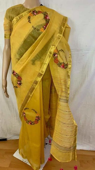 Kota salub Hand embroidery work saree  uploaded by business on 8/17/2021