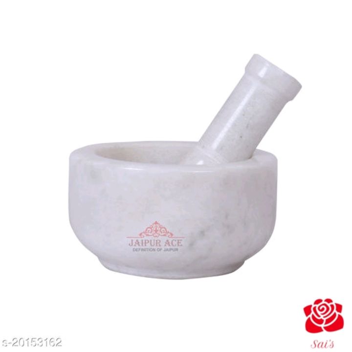 White mortar and pestle uploaded by Sai's on 8/18/2021