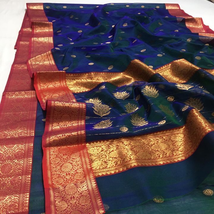 Post image 🌷Chanderi saree🌷....naksi border .... ~ :SAREE FOR SALE: ~ This Beautiful original..Chanderi .. pure.. katan organza silk(silk by silk)jari.boder.jari..buti handloom chanderi saree Plz.. support weavers 🙏🙏🙏..... colour available • Details •Whatsapp.. 9179629405
Total..Saree length :- 6.50 meter/5.70 meter saree.. blause 80 cm (running blause)
Yarn :- Silk by silk Wash :- Handwash